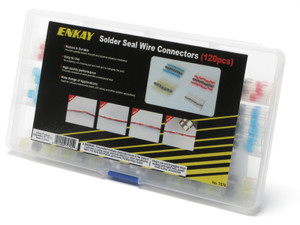 Solder Seal Wire Connector Assortment Kit, 120 Piece