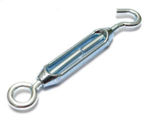 Hook and Eye Turnbuckle 3/8" x 7-3/4" Hook and Eye Turnbuckle 3/8" x 7-3/4"