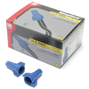 Gardner Bender 10-089 WingGard Twist-On Wire Connector, Blue, 14-6AWG, 100pcs Gardner Bender 10-089 WingGard Twist-On Wire Connector, Blue, 14-6AWG, 100pcs