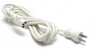 Alpha Wire 833 16AWG Hospital Grade Power Cord, NEMA 5-15P to IEC C13, 10ft