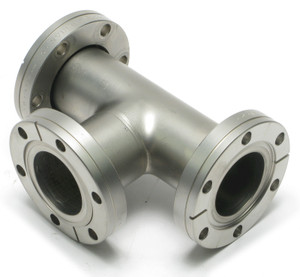 Conflat Flange (CF) CF 2-3/4 Inch Stainless Steel Fitting, Tee Conflat Flange (CF) CF 2-3/4 Inch Stainless Steel Fitting, Tee