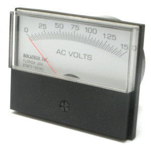 0 - 150 Volt AC Analog Surface Mount Panel Meter 0 - 150 Volt AC Analog Surface Mount Panel Meter