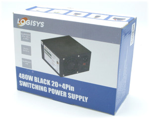 Logisys PS480D, ATX PC Power Supply (20/24 Pin)