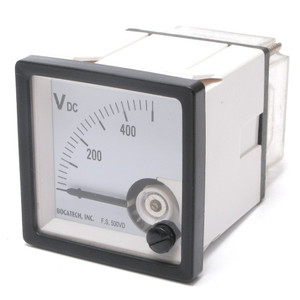 0 - 500 Volt DC Analog Panel Meter 0 - 500 Volt DC Analog Panel Meter