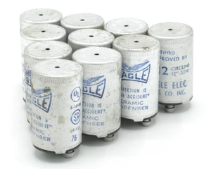 Eagle Electric FS-12 Fluorescent Starter, 32W 12" Lamp, 10pc Lot