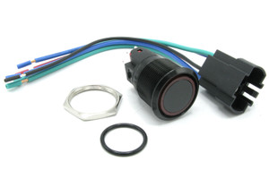 Nippon America IS-EP-WS1220RED, Push On-Off Switch, RED LED, DPST