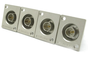 Canare BCJ-JRU BNC Flushmount Panel Connectors, 75-ohm, 4pc Lot Canare BCJ-JRU BNC Flushmount Panel Connectors, 75-ohm, 4pc Lot