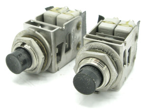 M8805/23-001 Panel Mount Pushbutton Switch, DPDT Momentary, 2pc M8805/23-001 Panel Mount Pushbutton Switch, DPDT Momentary, 2pc