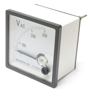 0 - 300 Volt AC Europa Analog Panel Meter, 72mm