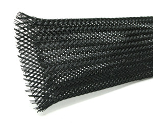 XBFX-30-NG Expandable Braided Polyester Sleeving, 1-1/4", Black, 25ft XBFX-30-NG Expandable Braided Polyester Sleeving, 1-1/4", Black, 25ft