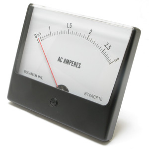 0 - 3 Ampere AC Panaview Analog Panel Meter, 4.5 Inch