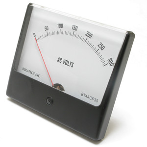 0 - 300 Volt AC Panaview Analog Panel Meter, 4.5 Inch