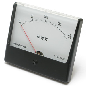 0 - 200 Volt AC Panaview Analog Panel Meter