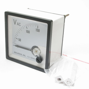 0 - 150 Volt AC Analog Panel Meter, 72mm x 72mm