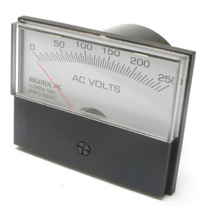 0 - 250 Volt AC Analog Panel Meter 0 - 250 Volt AC Analog Panel Meter