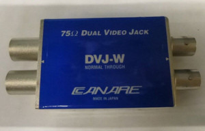 Canare DVJ-W 75 Ohm Dual Video Jack, Normal Through Canare DVJ-W 75 Ohm Dual Video Jack, Normal Through