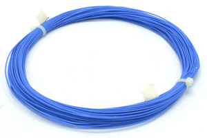 M22759/11-24-6, 24 AWG Silver Plated, PTFE Jacketed Wire, Blue, 100ft M22759/11-24-6, 24 AWG Silver Plated, PTFE Jacketed Wire, Blue, 100ft