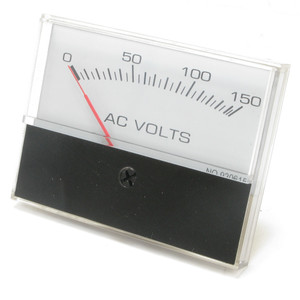 0 - 150 Volt AC Analog Panel Meter, 3 Inch 0 - 150 Volt AC Analog Panel Meter, 3 Inch