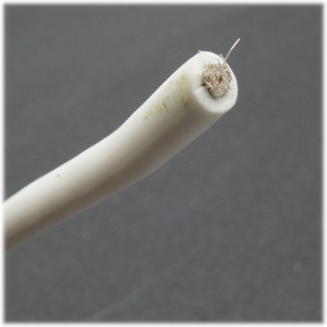 10AWG Silicone Jacketed Super Flexible Wire, White, 10ft