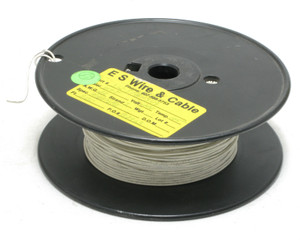 22AWG Solid Hookup Wire, 1000V, White M16878/2BEA, 500ft