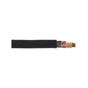 Type W 8/4, 8 AWG 4-conductor Bare Copper EPDM-Insulated Cable, Black Type W 8/4, 8 AWG 4-conductor Bare Copper EPDM-Insulated Cable, Black