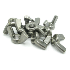 5/16"-18 Stainless Steel Wing Nuts, 10pk