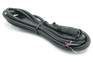 DC Coaxial Power Cable, Female Jack, 5.5mm x 2.5mm To Wire Leads, 6 Foot DC Coaxial Power Cable, Female Jack, 5.5mm x 2.5mm To Wire Leads, 6 Foot