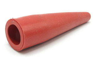 Boot, Red Insulator For Gator Clip, 3.5 Inch Length Boot, Red Insulator For Gator Clip, 3.5 Inch Length