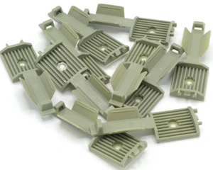 Panduit Flat Grey Cable Clip, 10 Piece Lot
