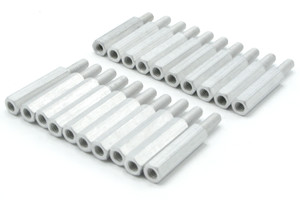 Aluminum Hex Male/Female Standoff, #8-32 x 1", 20pc Aluminum Hex Male/Female Standoff, #8-32 x 1", 20pc