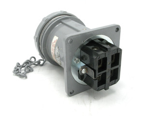 Russellstoll JRS1534LKR 600V, 150 Amp, Panel Mount Male Receptacle Russellstoll JRS1534LKR 600V, 150 Amp, Panel Mount Male Receptacle