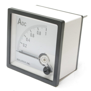 0 - 1 Amp DC Europa Style Panel Meter, 72mm