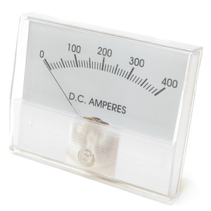 0-400 Amp DC Analog Panel Meter, Shunt Required