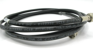 Belden 1694A 75 Ohm RG-6 Coaxial Cable, Black, 7ft Belden 1694A 75 Ohm RG-6 Coaxial Cable, Black, 7ft