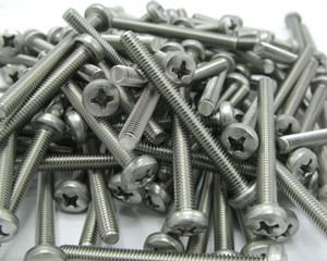 M4 x 40mm Phillips Pan Head Machine Screws, Stainless Steel, 100pcs