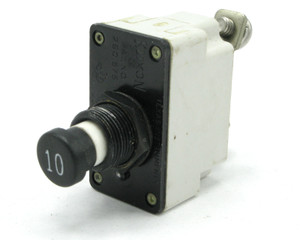 Klixon 7271-8-10 / MS24510-A-10 Pushbutton Circuit Breaker, 10 Amp Klixon 7271-8-10 / MS24510-A-10 Pushbutton Circuit Breaker, 10 Amp