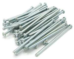 M4 x 87mm Phillips Pan Head Machine Screws, Zinc Plated Steel, 45pc