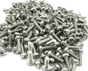 M3 x 10mm Phillips Pan Head Machine Screws, Stainless Steel, 200pc