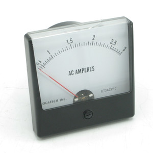 BocaTech Inc. B3ACP10 Panel Meter, 0 - 3 Amps AC Amperes. 85 x 85mm