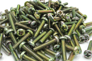 M4 x 20mm Zinc Plated Phillips Pan Head Machine Screw, 150pc M4 x 20mm Zinc Plated Phillips Pan Head Machine Screw, 150pc