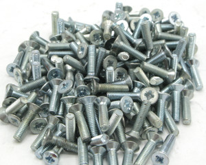 M3 x 12mm Pozi Drive Countersunk Machine Screws, 100pc M3 x 12mm Pozi Drive Countersunk Machine Screws, 100pc