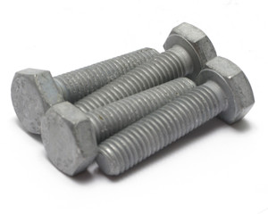 M10 x 40mm Galvanized Steel Hex Bolts, 4pc M10 x 40mm Galvanized Steel Hex Bolts, 4pc