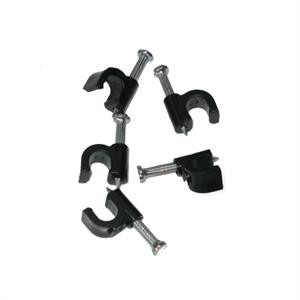 Nail-In Cable Clips for RG-6, RG-59 and Ethernet Cable - 100 Piece Bag Nail-In Cable Clips for RG-6, RG-59 and Ethernet Cable - 100 Piece Bag