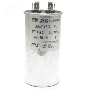 55 UF at 370 Volt AC Motor Run Capacitor