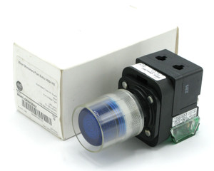 Allen-Bradley 800HC-QRAH2BA2 30mm Momentary Illuminated Push Button, Blue Allen-Bradley 800HC-QRAH2BA2 30mm Momentary Illuminated Push Button, Blue