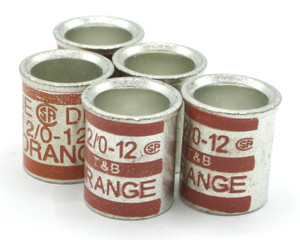 Thomas & Betts 54640 Cable Joint Compression Connector, Orange, 5pcs