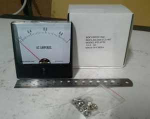 Bocatech, Inc. BT3ACP9 Panel Meter, 0 - 1 Amps AC Amperes. 85 x 85mm Bocatech, Inc. BT3ACP9 Panel Meter, 0 - 1 Amps AC Amperes. 85 x 85mm