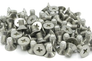 M5-0.8 x 8mm Stainless Steel Flat Head Machine Screws, 100pcs M5-0.8 x 8mm Stainless Steel Flat Head Machine Screws, 100pcs