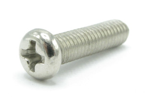 M4-0.7 x 16mm Stainless Steel Pan Head Machine Screws, 25pcs