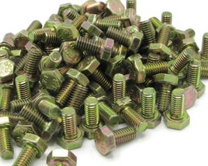 M4-0.7 x 8mm Zinc Plated Hex Bolts, 50pcs M4-0.7 x 8mm Zinc Plated Hex Bolts, 50pcs
